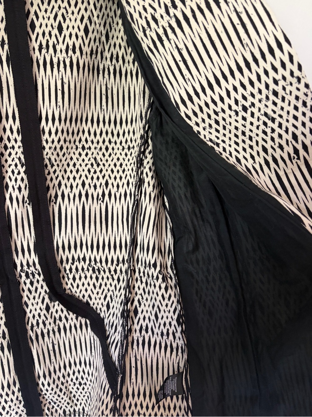 Lafayette 148 Blazer coat geometric business snap button size 4 preppy - Picture 5 of 8